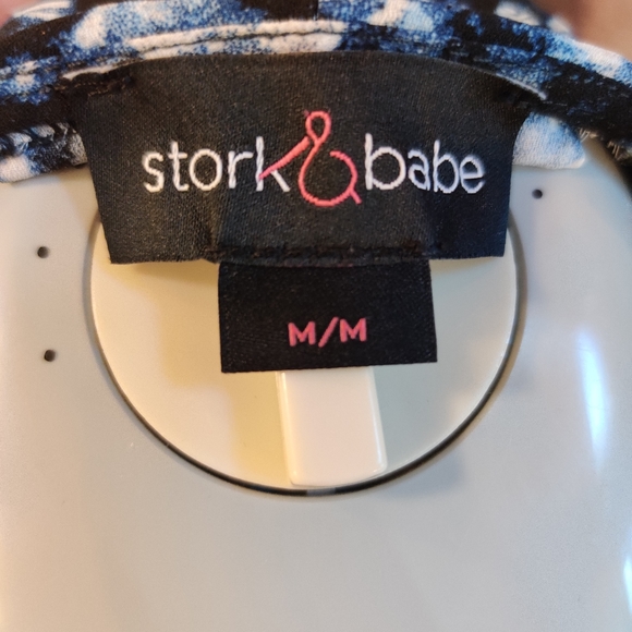 Maternity and Nursing Blue Blouse - Picture 7 of 7